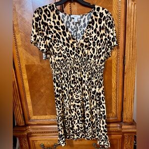 Forever 21 Leopard Print Dress Size 1X